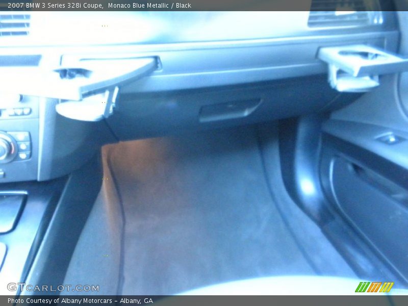 Monaco Blue Metallic / Black 2007 BMW 3 Series 328i Coupe