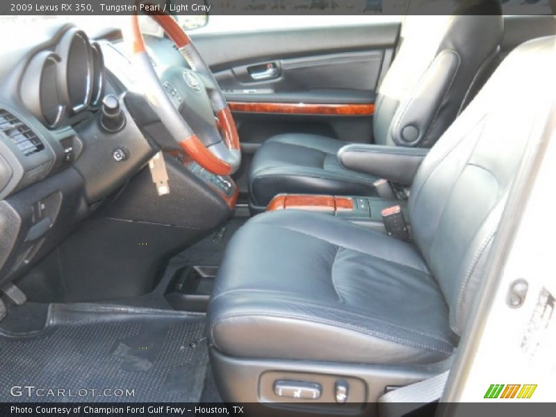 Tungsten Pearl / Light Gray 2009 Lexus RX 350