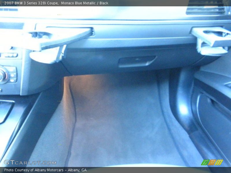 Monaco Blue Metallic / Black 2007 BMW 3 Series 328i Coupe