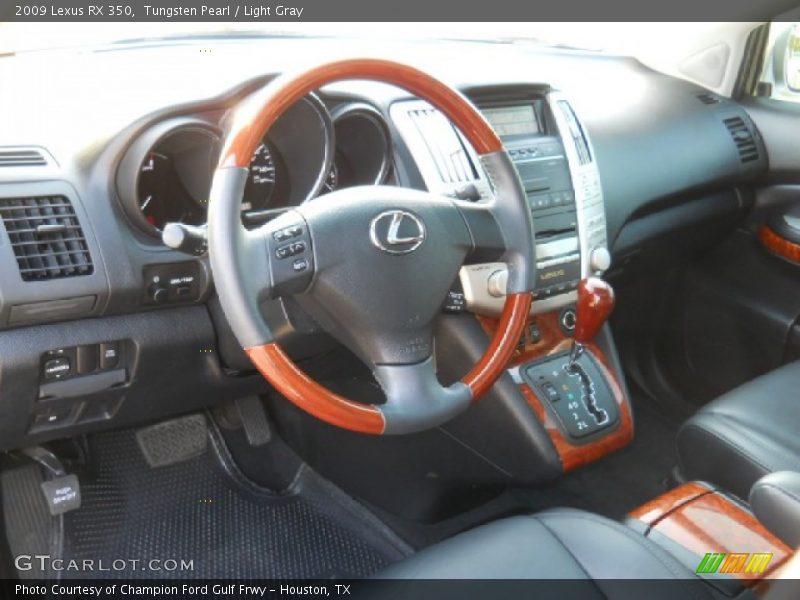 Tungsten Pearl / Light Gray 2009 Lexus RX 350