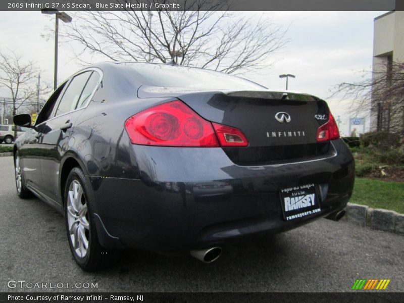 Blue Slate Metallic / Graphite 2009 Infiniti G 37 x S Sedan