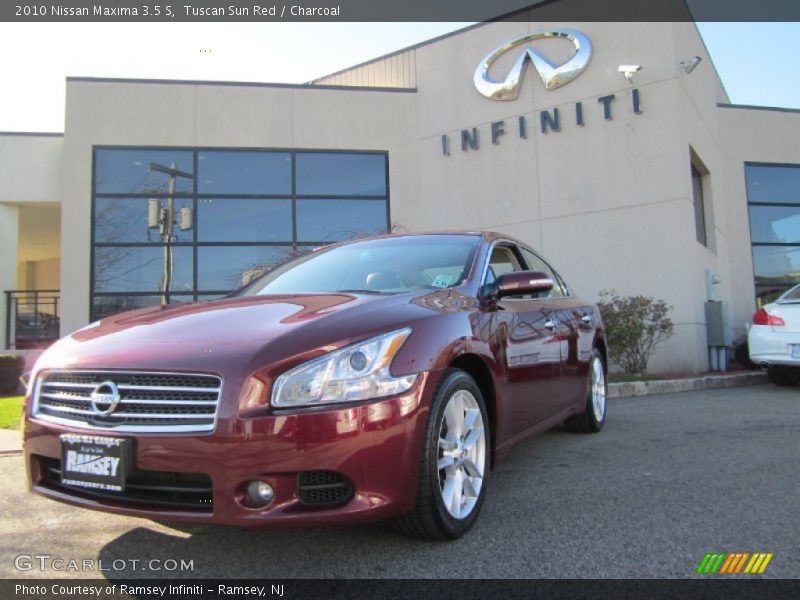 Tuscan Sun Red / Charcoal 2010 Nissan Maxima 3.5 S