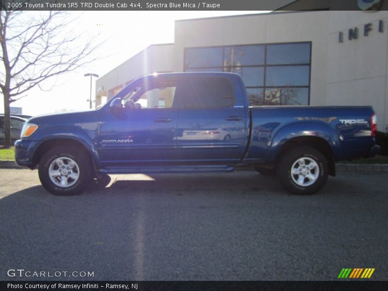 Spectra Blue Mica / Taupe 2005 Toyota Tundra SR5 TRD Double Cab 4x4