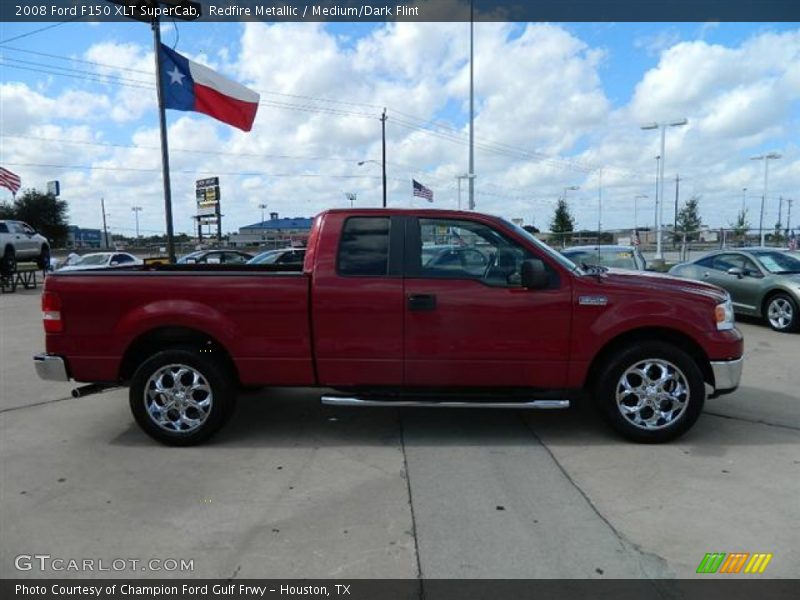 Redfire Metallic / Medium/Dark Flint 2008 Ford F150 XLT SuperCab