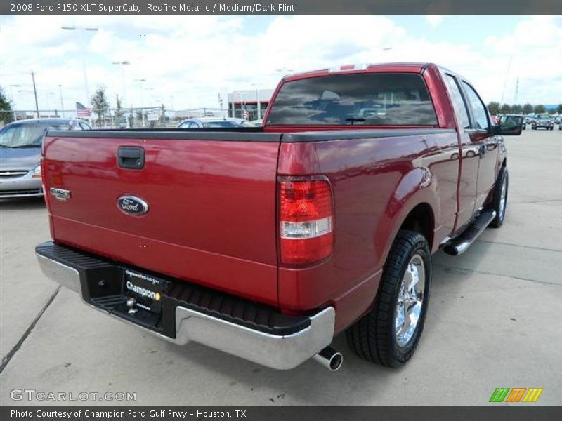 Redfire Metallic / Medium/Dark Flint 2008 Ford F150 XLT SuperCab