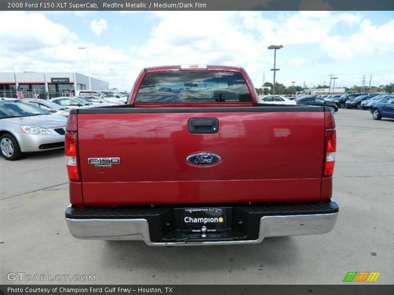 Redfire Metallic / Medium/Dark Flint 2008 Ford F150 XLT SuperCab