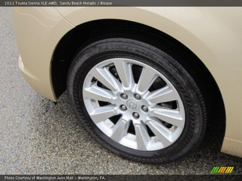 Sandy Beach Metallic / Bisque 2011 Toyota Sienna XLE AWD