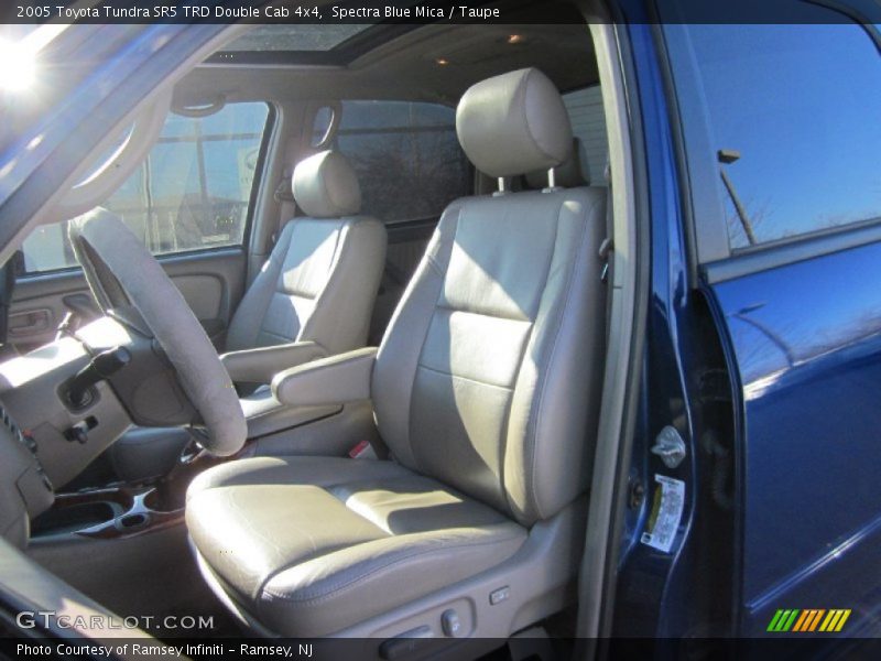 Spectra Blue Mica / Taupe 2005 Toyota Tundra SR5 TRD Double Cab 4x4