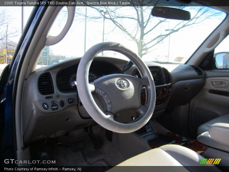 Spectra Blue Mica / Taupe 2005 Toyota Tundra SR5 TRD Double Cab 4x4