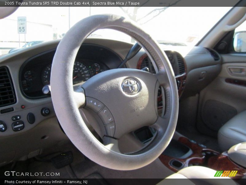 Spectra Blue Mica / Taupe 2005 Toyota Tundra SR5 TRD Double Cab 4x4
