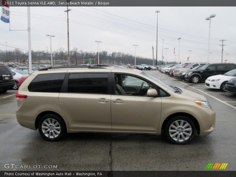 Sandy Beach Metallic / Bisque 2011 Toyota Sienna XLE AWD