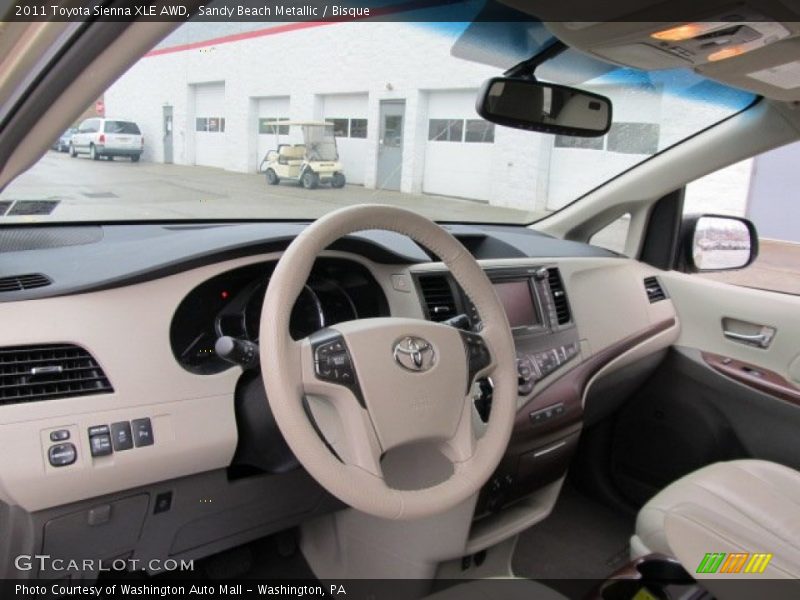 Sandy Beach Metallic / Bisque 2011 Toyota Sienna XLE AWD