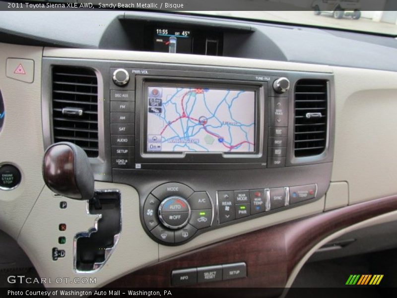 Sandy Beach Metallic / Bisque 2011 Toyota Sienna XLE AWD