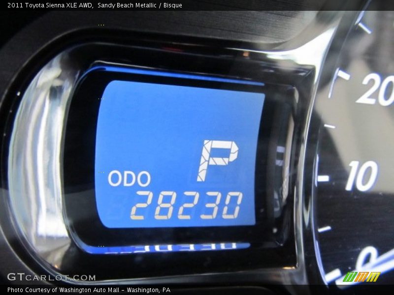 Sandy Beach Metallic / Bisque 2011 Toyota Sienna XLE AWD