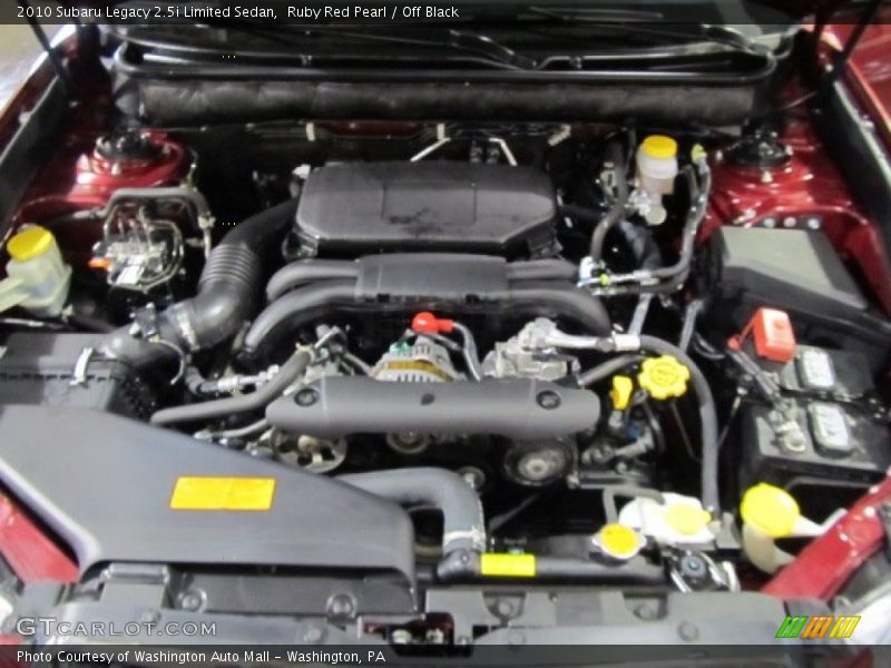 Ruby Red Pearl / Off Black 2010 Subaru Legacy 2.5i Limited Sedan