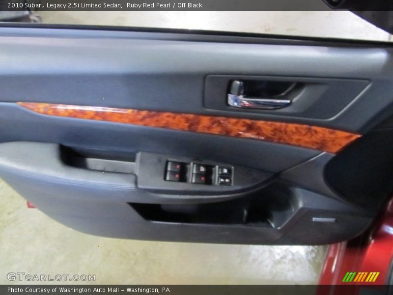 Ruby Red Pearl / Off Black 2010 Subaru Legacy 2.5i Limited Sedan