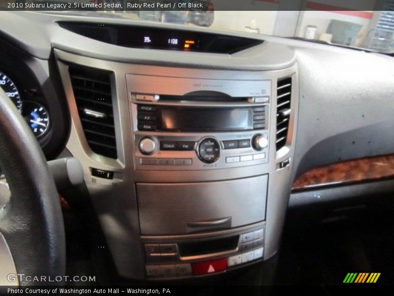 Ruby Red Pearl / Off Black 2010 Subaru Legacy 2.5i Limited Sedan