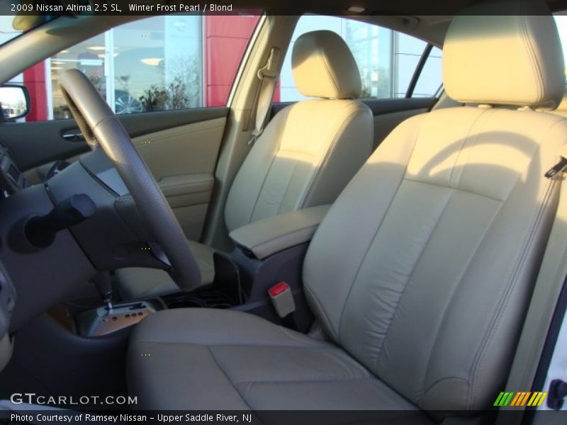 Winter Frost Pearl / Blond 2009 Nissan Altima 2.5 SL