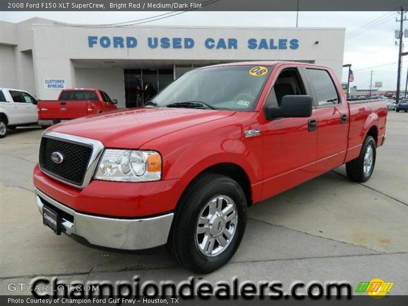 Bright Red / Medium/Dark Flint 2008 Ford F150 XLT SuperCrew