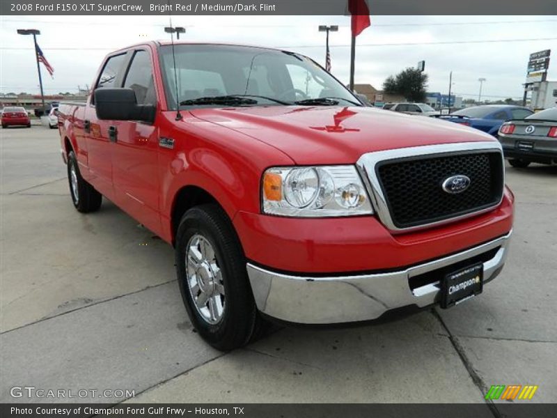 Bright Red / Medium/Dark Flint 2008 Ford F150 XLT SuperCrew