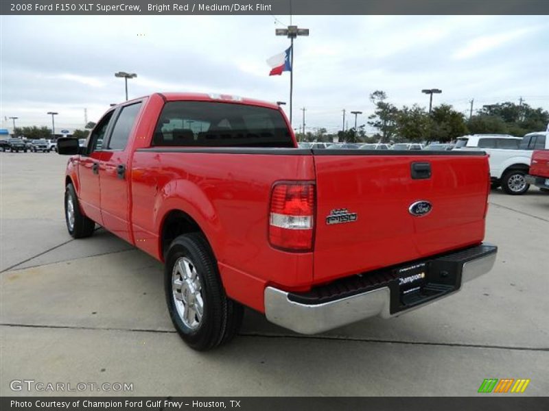Bright Red / Medium/Dark Flint 2008 Ford F150 XLT SuperCrew