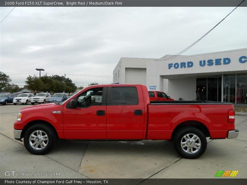 Bright Red / Medium/Dark Flint 2008 Ford F150 XLT SuperCrew