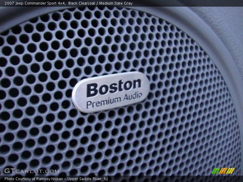 Black Clearcoat / Medium Slate Gray 2007 Jeep Commander Sport 4x4