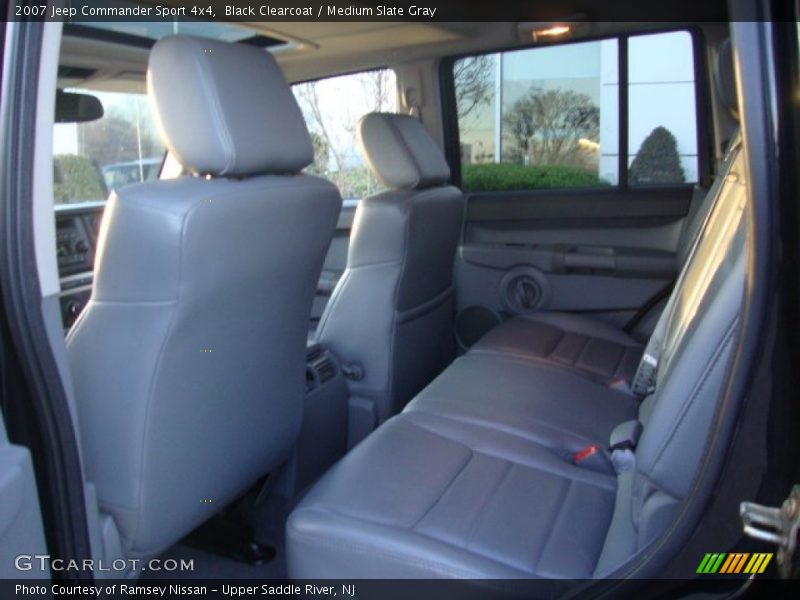 Black Clearcoat / Medium Slate Gray 2007 Jeep Commander Sport 4x4