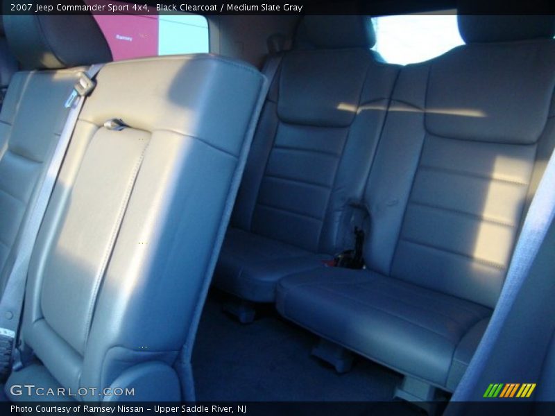 Black Clearcoat / Medium Slate Gray 2007 Jeep Commander Sport 4x4