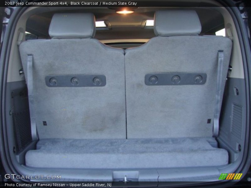 Black Clearcoat / Medium Slate Gray 2007 Jeep Commander Sport 4x4