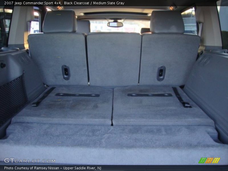 Black Clearcoat / Medium Slate Gray 2007 Jeep Commander Sport 4x4