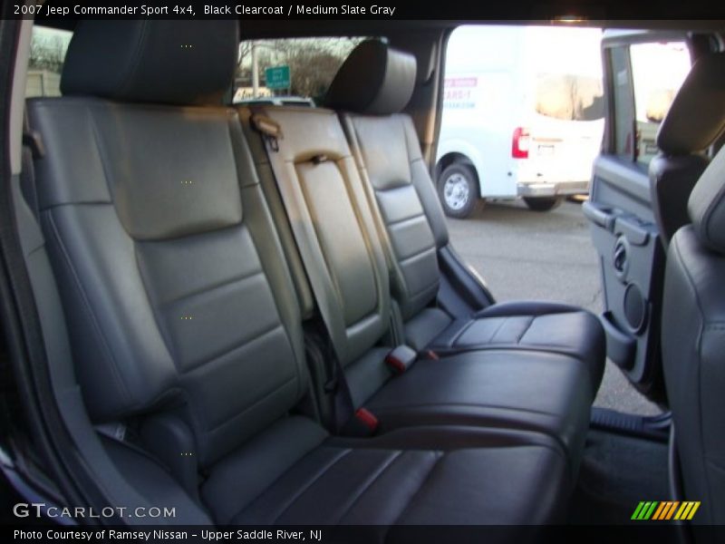 Black Clearcoat / Medium Slate Gray 2007 Jeep Commander Sport 4x4