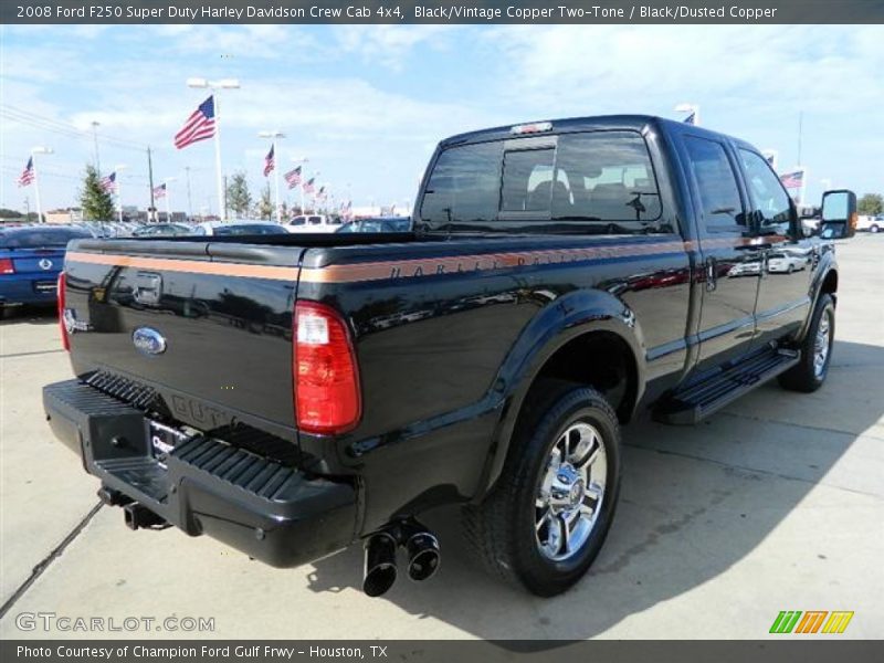 Black/Vintage Copper Two-Tone / Black/Dusted Copper 2008 Ford F250 Super Duty Harley Davidson Crew Cab 4x4