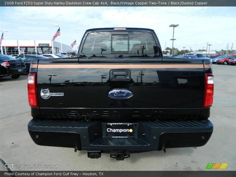 Black/Vintage Copper Two-Tone / Black/Dusted Copper 2008 Ford F250 Super Duty Harley Davidson Crew Cab 4x4