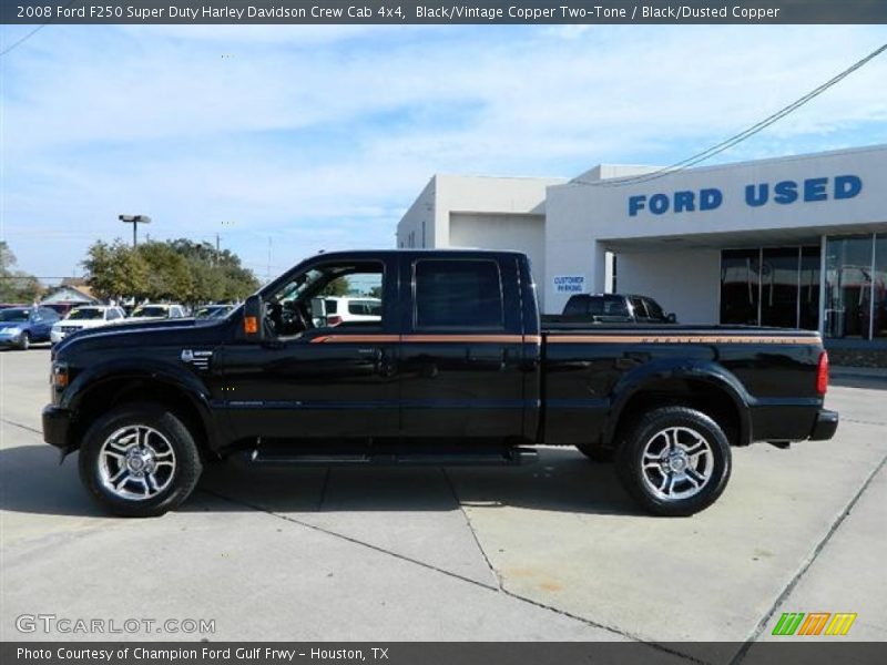 Black/Vintage Copper Two-Tone / Black/Dusted Copper 2008 Ford F250 Super Duty Harley Davidson Crew Cab 4x4