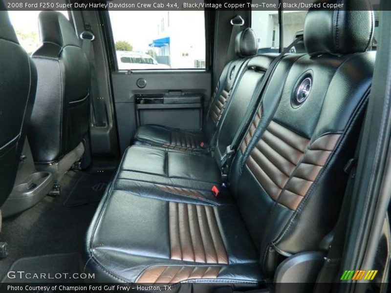  2008 F250 Super Duty Harley Davidson Crew Cab 4x4 Black/Dusted Copper Interior