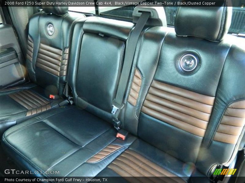  2008 F250 Super Duty Harley Davidson Crew Cab 4x4 Black/Dusted Copper Interior