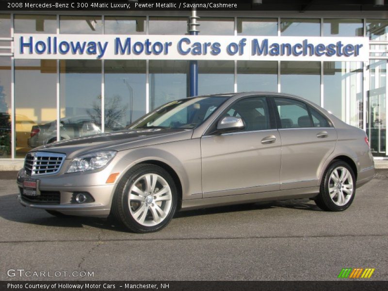 Pewter Metallic / Savanna/Cashmere 2008 Mercedes-Benz C 300 4Matic Luxury