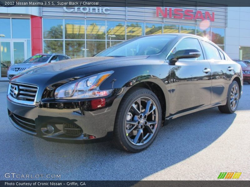 Super Black / Charcoal 2012 Nissan Maxima 3.5 S