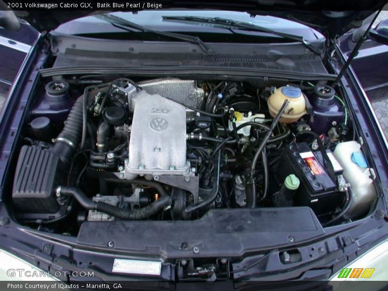 Batik Blue Pearl / Beige 2001 Volkswagen Cabrio GLX