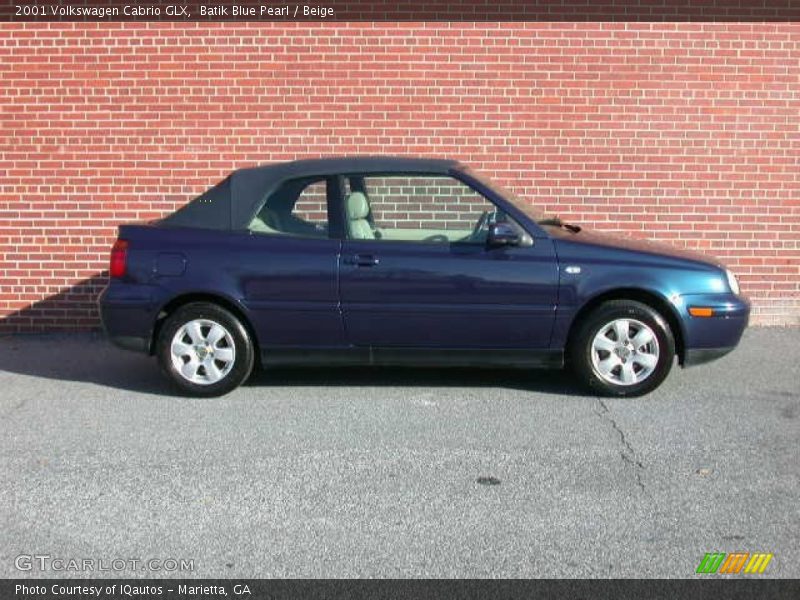 Batik Blue Pearl / Beige 2001 Volkswagen Cabrio GLX