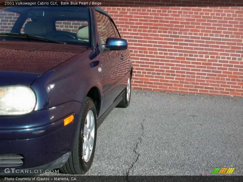 Batik Blue Pearl / Beige 2001 Volkswagen Cabrio GLX