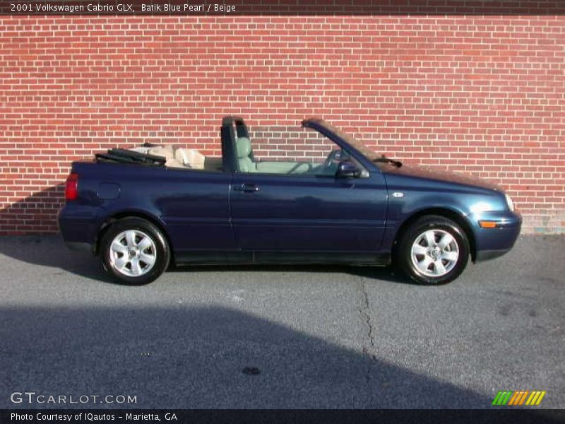 Batik Blue Pearl / Beige 2001 Volkswagen Cabrio GLX
