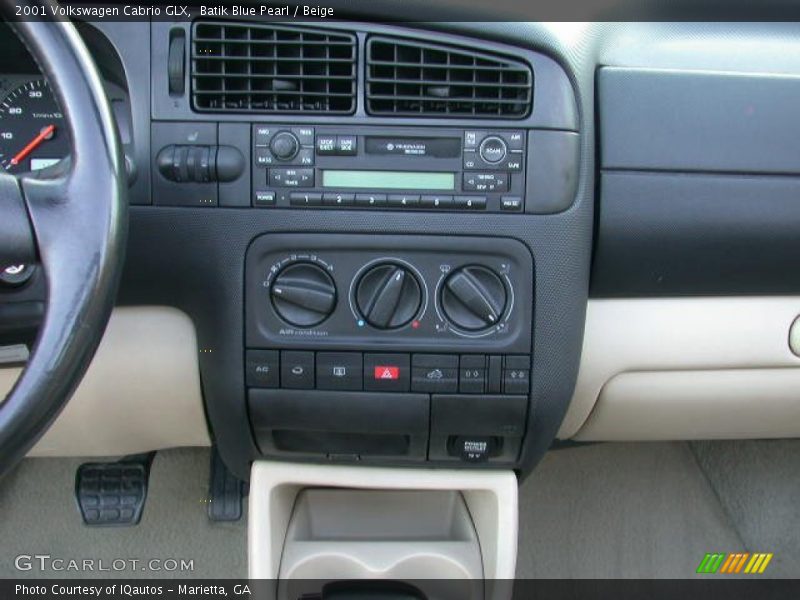 Batik Blue Pearl / Beige 2001 Volkswagen Cabrio GLX