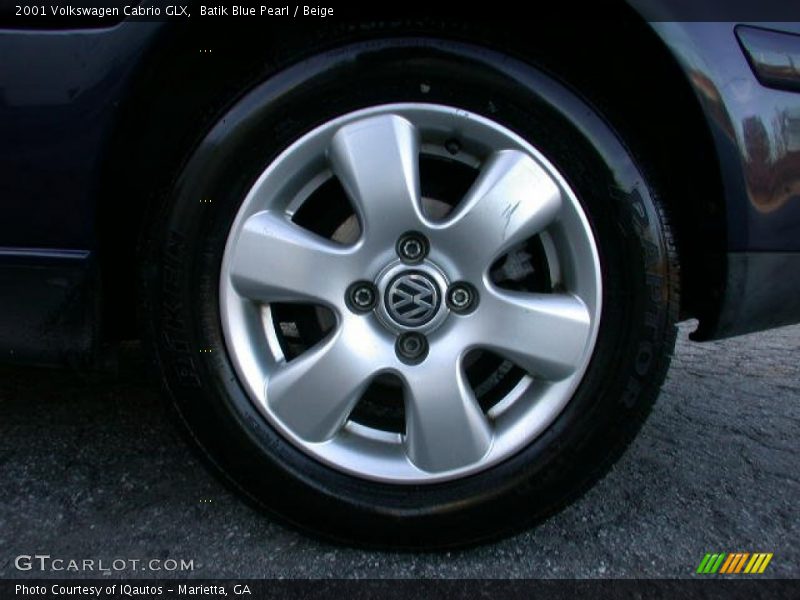 Batik Blue Pearl / Beige 2001 Volkswagen Cabrio GLX