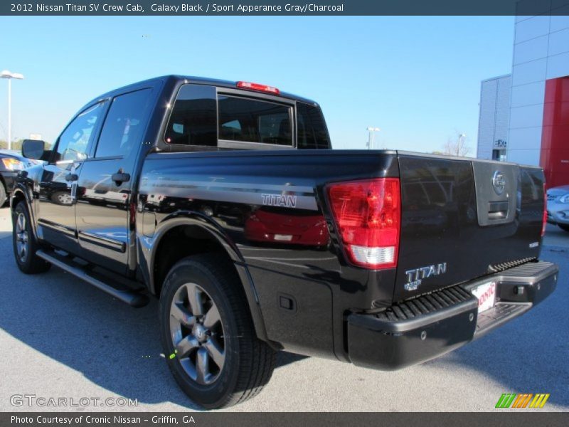 Galaxy Black / Sport Apperance Gray/Charcoal 2012 Nissan Titan SV Crew Cab