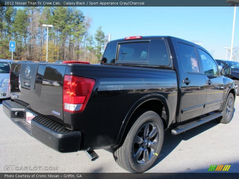 Galaxy Black / Sport Apperance Gray/Charcoal 2012 Nissan Titan SV Crew Cab