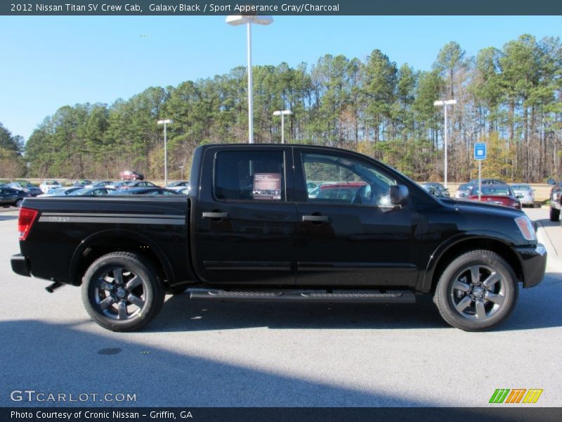 Galaxy Black / Sport Apperance Gray/Charcoal 2012 Nissan Titan SV Crew Cab