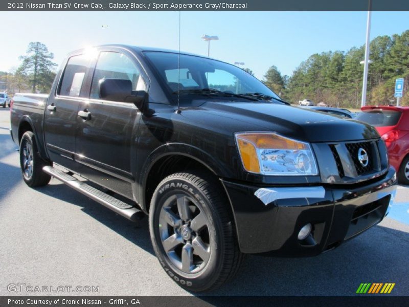 Galaxy Black / Sport Apperance Gray/Charcoal 2012 Nissan Titan SV Crew Cab