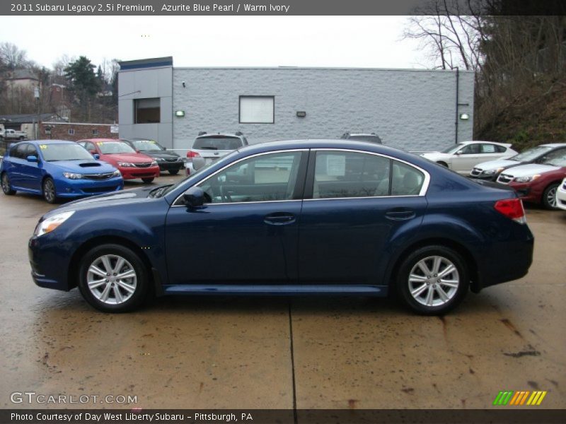 Azurite Blue Pearl / Warm Ivory 2011 Subaru Legacy 2.5i Premium